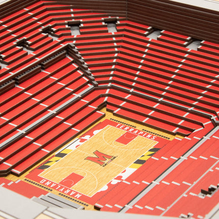 Maryland Terrapins 25-Layer StadiumViews 3D Wall Art