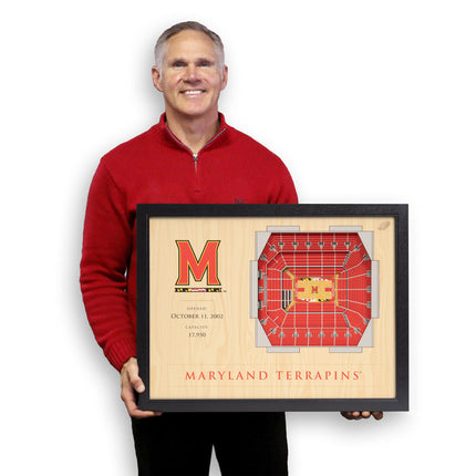 Maryland Terrapins 25-Layer StadiumViews 3D Wall Art