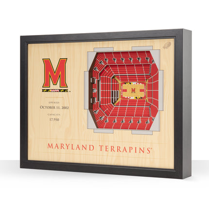 Maryland Terrapins 25-Layer StadiumViews 3D Wall Art