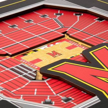 Maryland Terrapins 3D StadiumView Wall Art 12x12