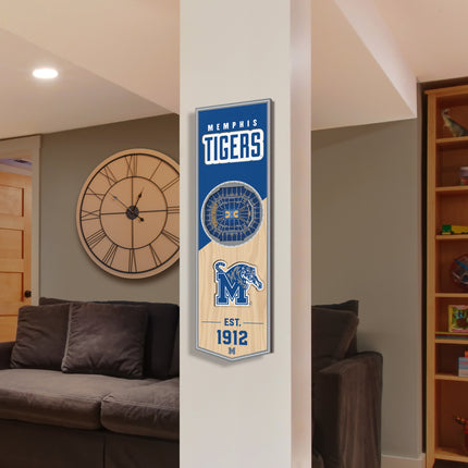 Memphis Tigers 3D Stadium 6x19 Banners