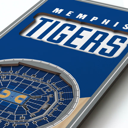 Memphis Tigers 3D Stadium 6x19 Banners