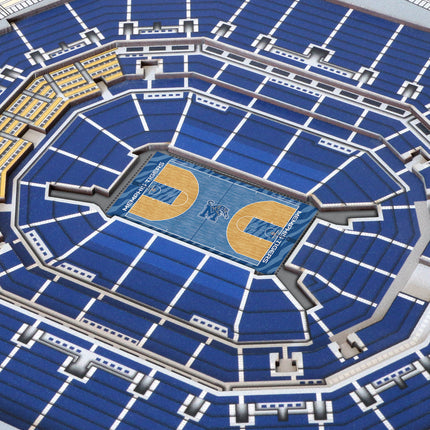 Memphis Tigers 5-Layer 3D StadiumView Wall Art