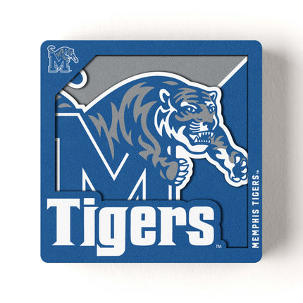 Memphis Tigers 3D Logo Series Magnet
