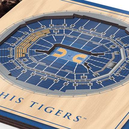 Memphis Tigers 3D StadiumView Picture Frame
