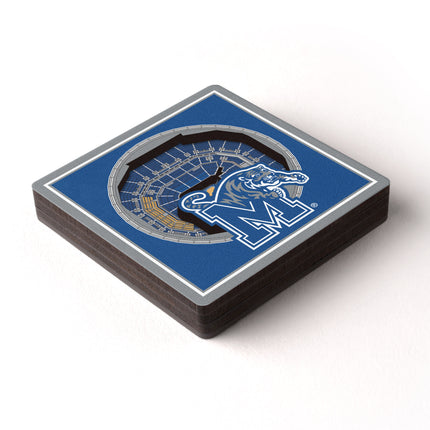 Memphis Tigers 3D StadiumView Magnets