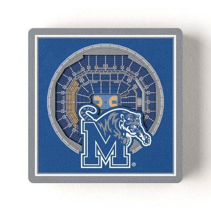 Memphis Tigers 3D StadiumView Magnets