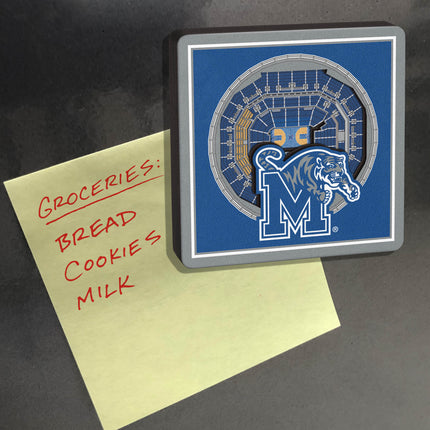 Memphis Tigers 3D StadiumView Magnets