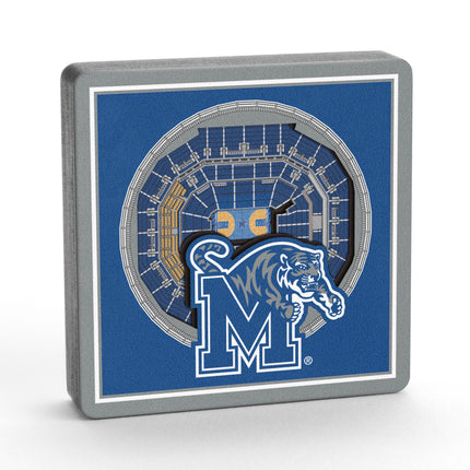 Memphis Tigers 3D StadiumView Magnets