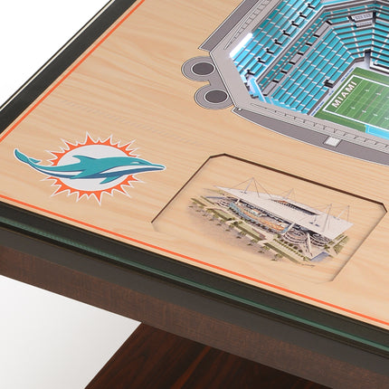 Miami Dolphins 25 Layer Stadium View Lighted End Table