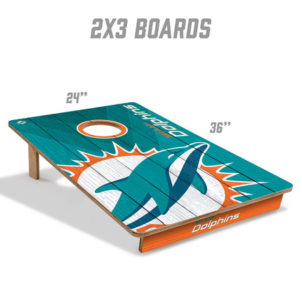 Miami Dolphins 2x3 Cornhole Boards