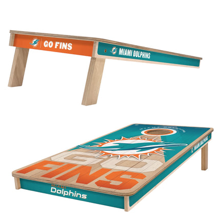 Miami Dolphins Cornhole Boards 2x4 Slogan Series
