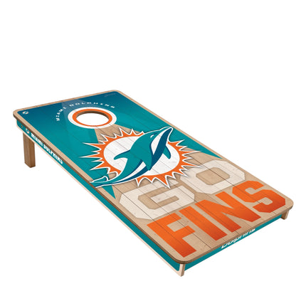 Miami Dolphins Cornhole Boards 2x4 Slogan Series