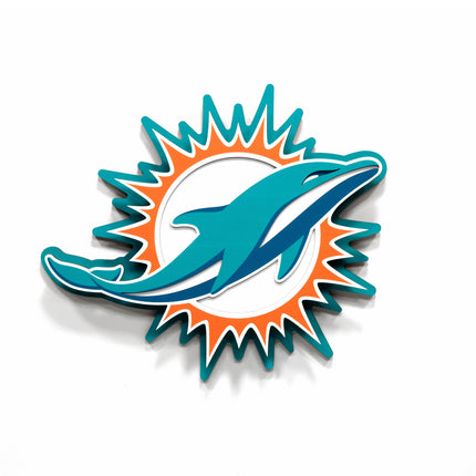 Miami Dolphins 3DX Die Cut Logo