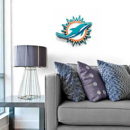 Miami Dolphins 3DX Die Cut Logo