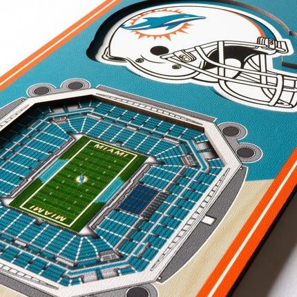 Miami Dolphins 3D Stadium 6x19 Banners