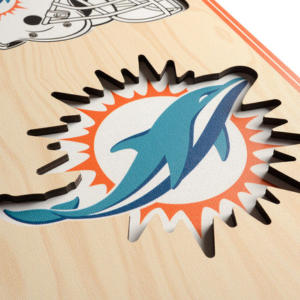 Miami Dolphins 8x32 3D Stadium Banner