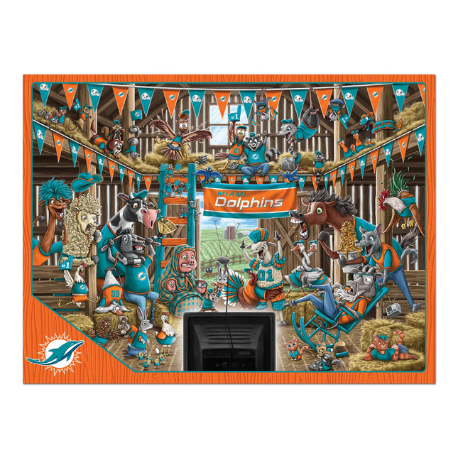 Miami Dolphins Barnyard Fans Puzzle - 500 PC