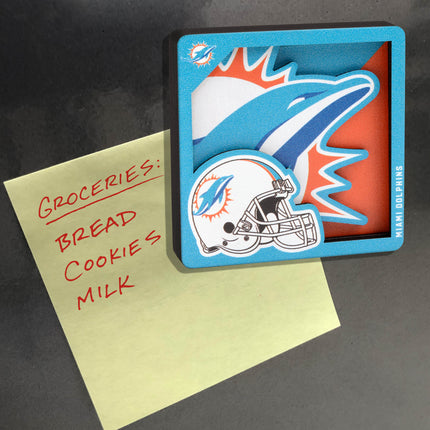 Miami Dolphins 3D Logo Series Magnet