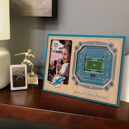 Miami Dolphins 3D StadiumView Picture Frame
