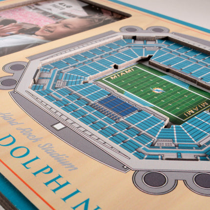 Miami Dolphins 3D StadiumView Picture Frame