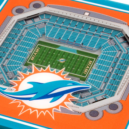 Miami Dolphins 3D Stadium View Coasters