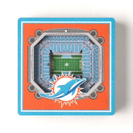 Miami Dolphins 3D StadiumView Magnets