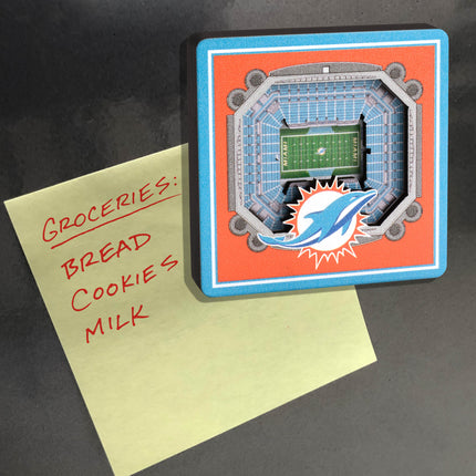 Miami Dolphins 3D StadiumView Magnets