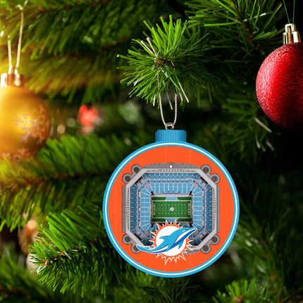 Miami Dolphins 3D StadiumView Ornaments