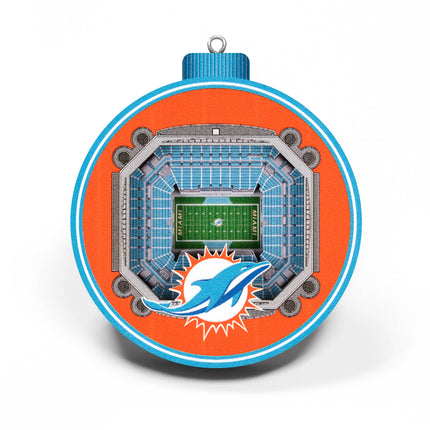 Miami Dolphins 3D StadiumView Ornaments