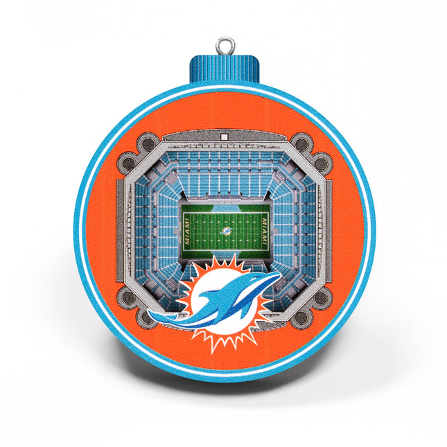 Miami Dolphins 3D StadiumView Ornaments