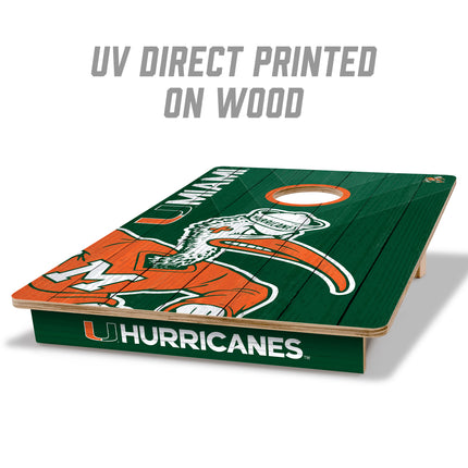 Miami Hurricanes 2x3 Cornhole