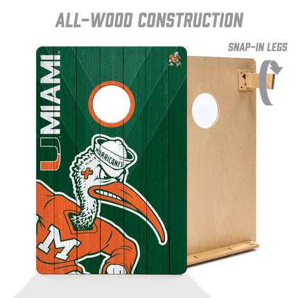 Miami Hurricanes 2x3 Cornhole