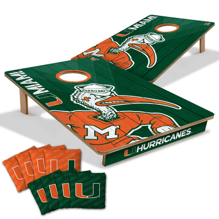 Miami Hurricanes 2x3 Cornhole