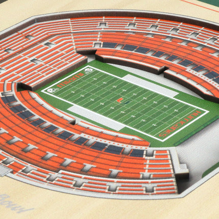 Miami Hurricanes 3D StadiumView Picture Frame