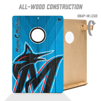 Miami Marlins 2x3 Cornhole Boards