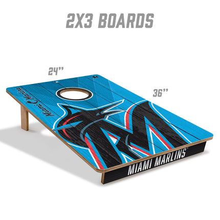 Miami Marlins 2x3 Cornhole Boards