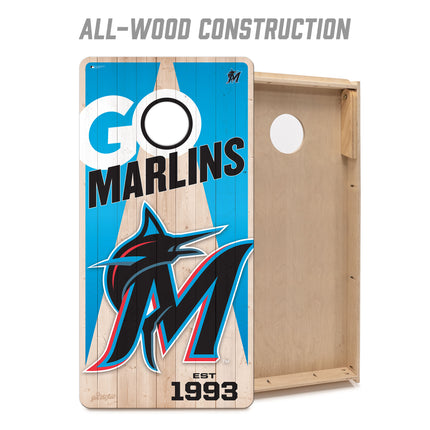 Miami Marlins Cornhole Boards 2x4