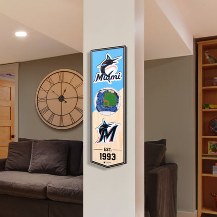 Miami Marlins 3D Stadium 6x19 Banners