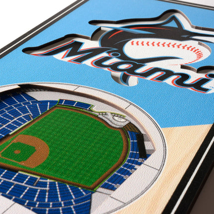 Miami Marlins 3D Stadium 6x19 Banners