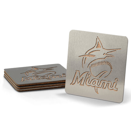 Miami Marlins (4) Boaster Drink Coasters