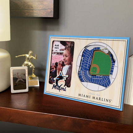 Miami Marlins 3D StadiumView Picture Frame