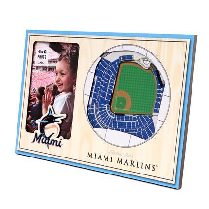 Miami Marlins 3D StadiumView Picture Frame
