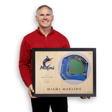 Miami Marlins 25 Layer Stadium Art