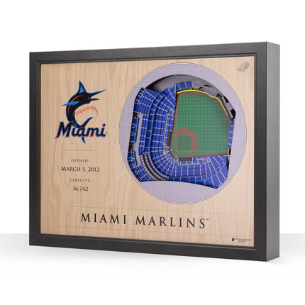 Miami Marlins 25 Layer Stadium Art