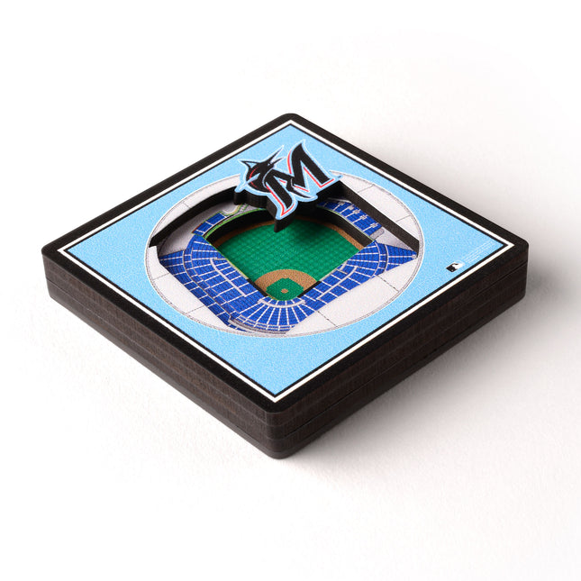 Miami Marlins 3D StadiumView Magnets