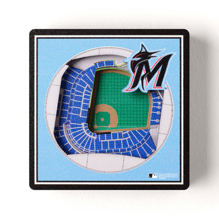 Miami Marlins 3D StadiumView Magnets