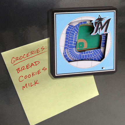 Miami Marlins 3D StadiumView Magnets