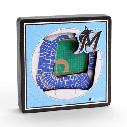Miami Marlins 3D StadiumView Magnets