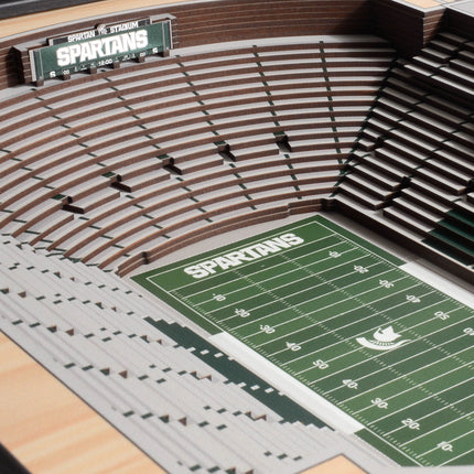 Michigan State Spartans 25-Layer StadiumViews 3D Wall Art